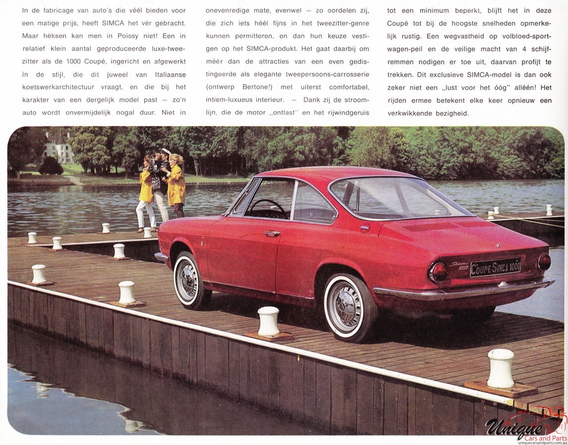 1964 Simca 1000 Coupe (Netherlands) Brochure Page 6